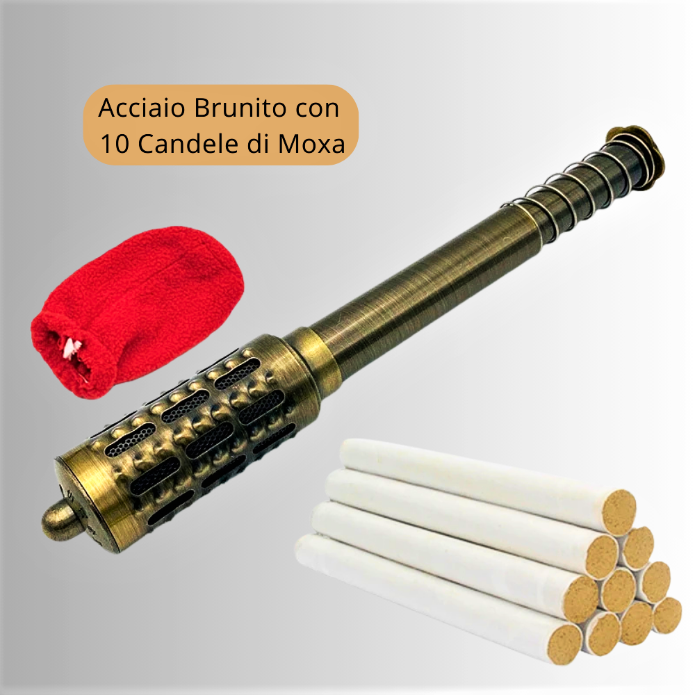 Braciere per Moxibustione con 10 candele di Moxa