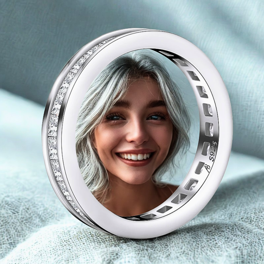 Eternity a Binario con Diamanti Coltivati Taglio Princess