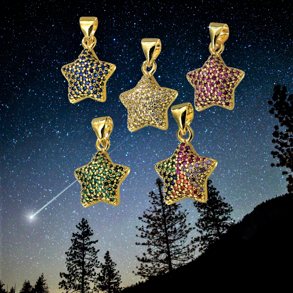 Colgante "Estrella Brillante" - Una Nota de Color de la Colección Elegance