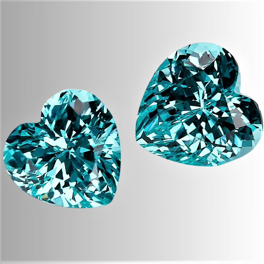 Tormalina Paraiba Lab Grown Taglio Cuore