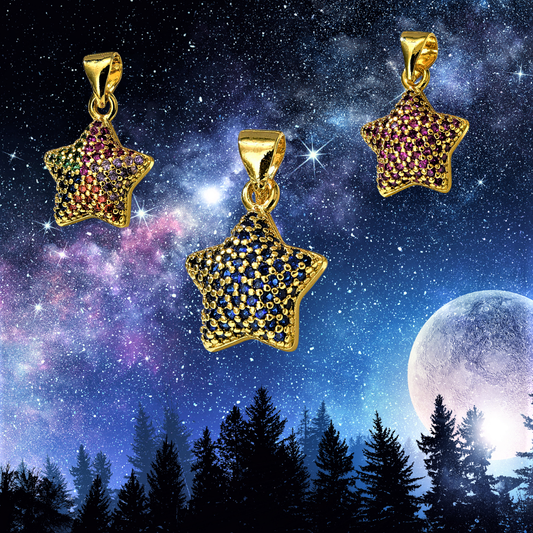 Colgante "Estrella Brillante" - Una Nota de Color de la Colección Elegance