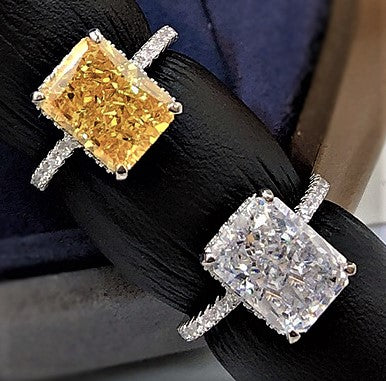 Solitario "Radiant Splendor" con diamante sintético