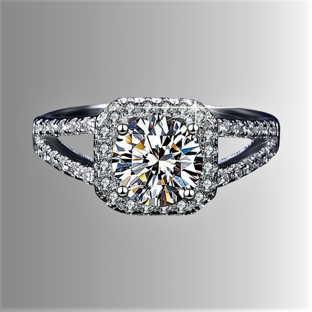 Solitario con Moissanite D Color VVS1 Certificata
