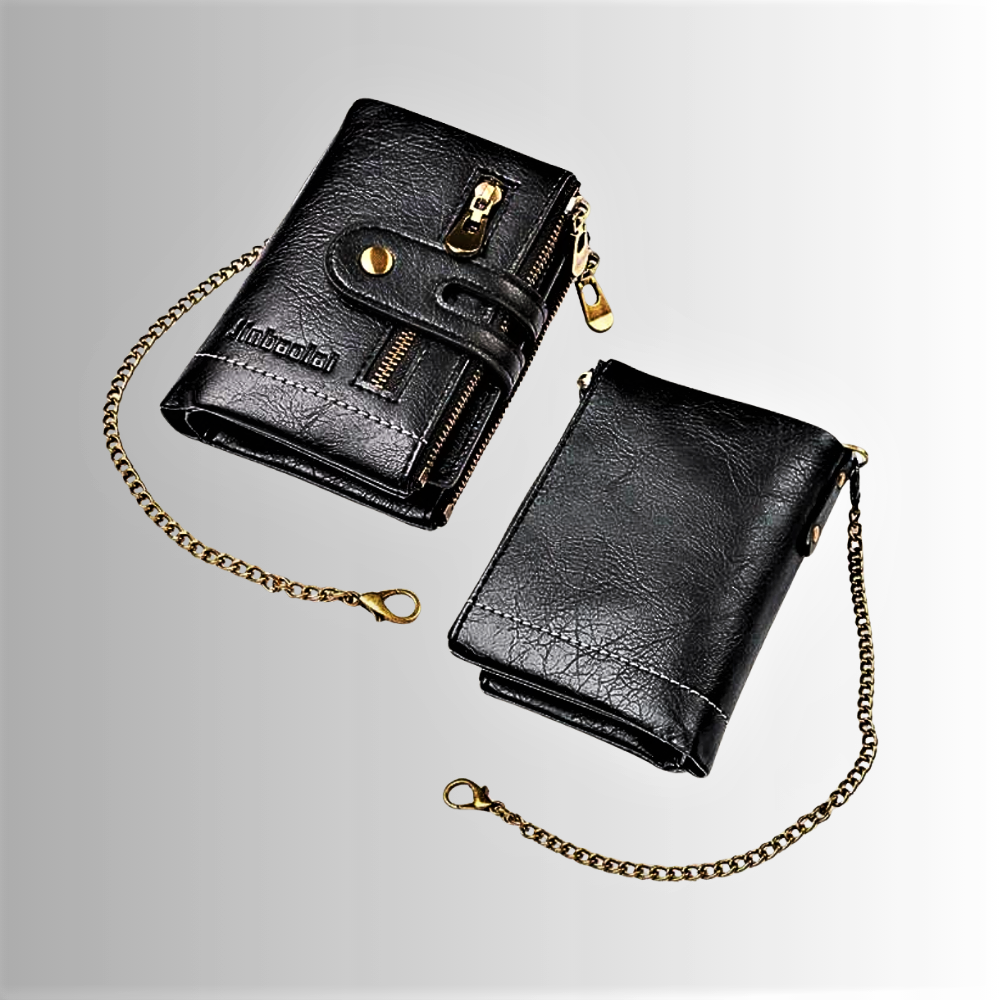 Mini Wallet Anti-Pickpocketing in Genuine Cowhide