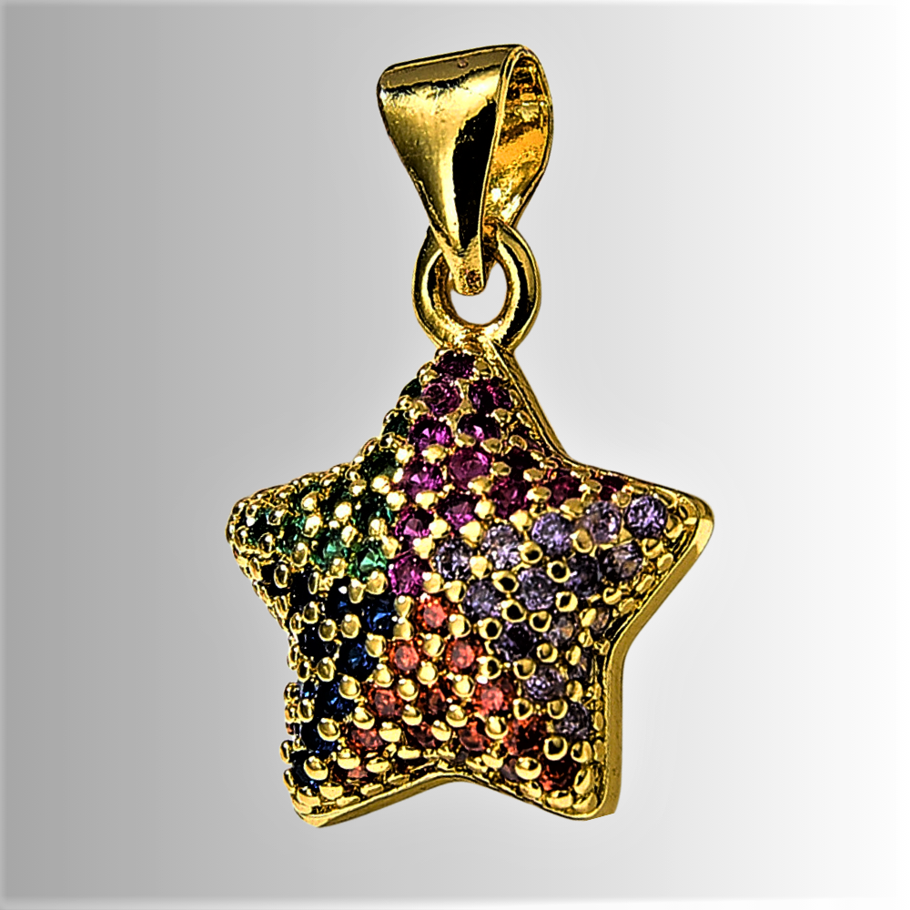 Colgante "Estrella Brillante" - Una Nota de Color de la Colección Elegance