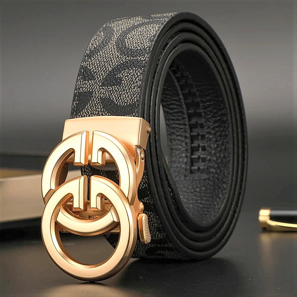 Cintura Unisex in Stile Gucci in Pelle di Vitellino