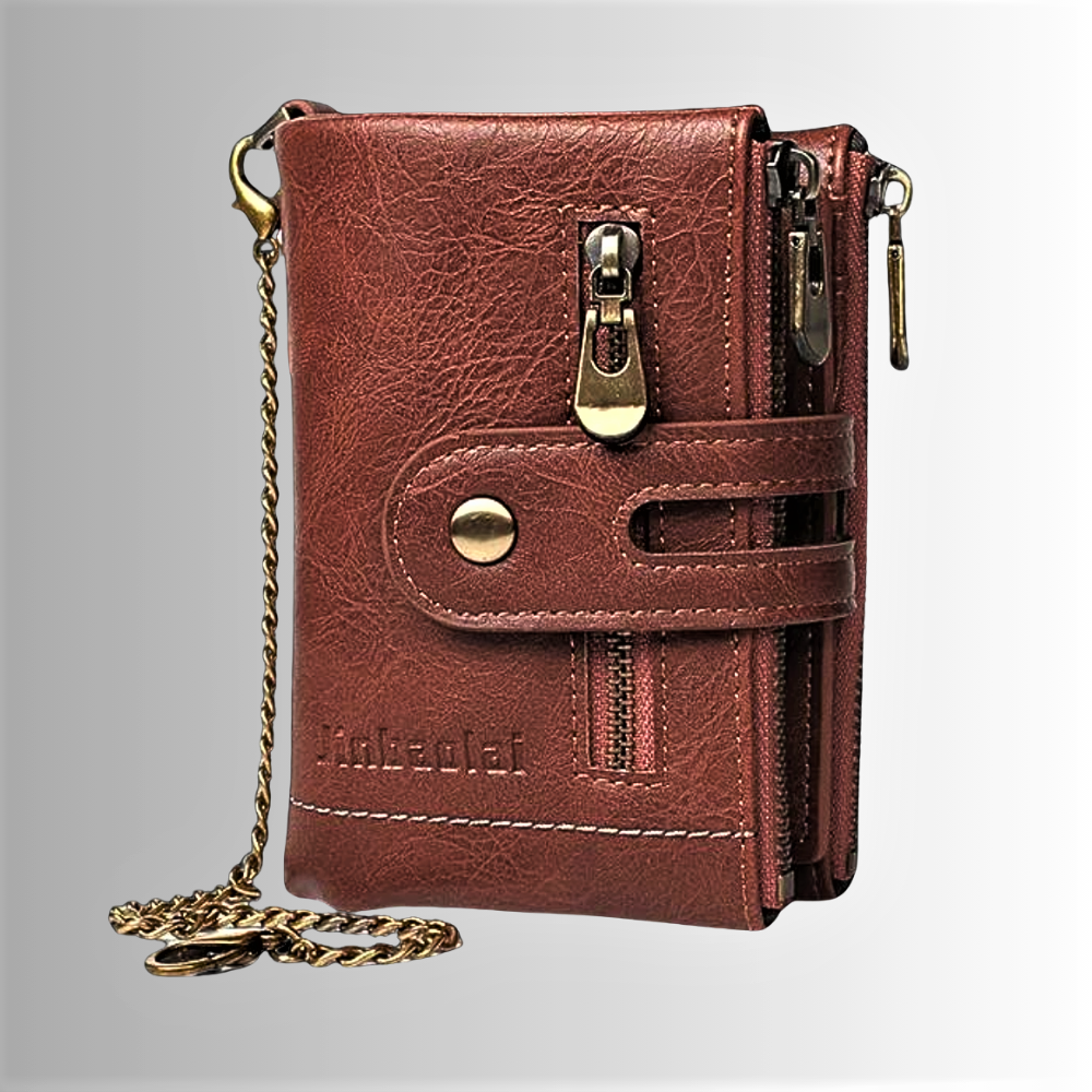 Mini Wallet Anti-Pickpocketing in Genuine Cowhide