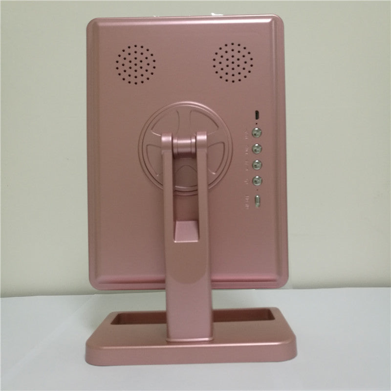 Espejo de maquillaje con pantalla táctil, luces LED y altavoz Bluetooth
