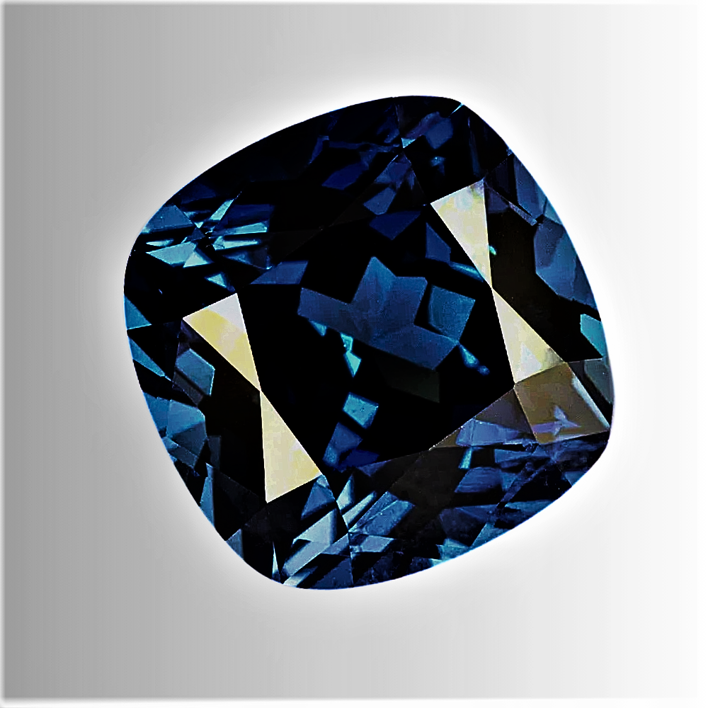 Zaffiro Royal Blue Lab Grown Taglio Cuscino Quadrato