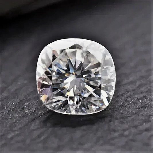 Moissanite Taglio Cuscino D Color Certificata