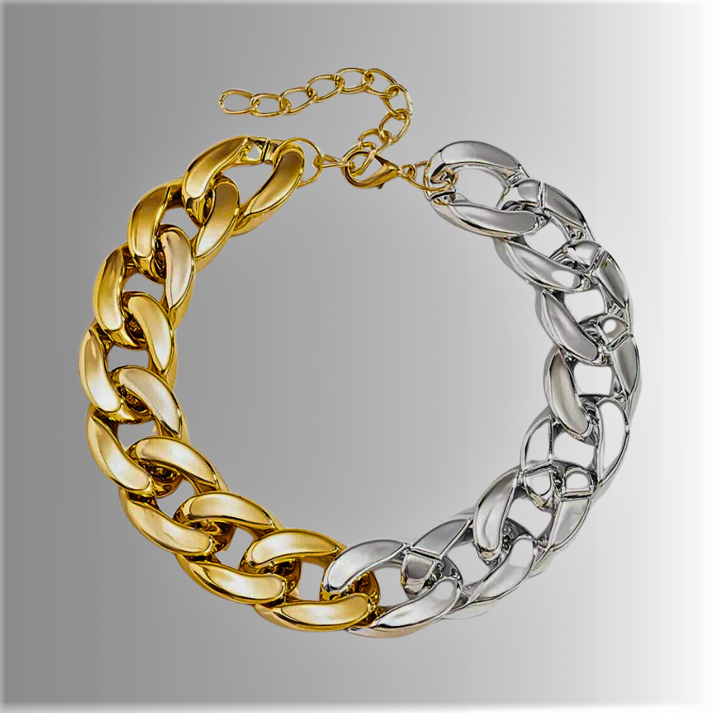Collar “Óvalos Brillantes”: Un Triunfo de Luz y Color