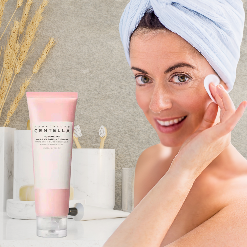 Schiuma Detergente alla Centella, Kaloin, Papain ed estratto di Mela