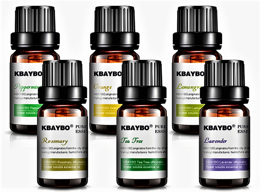Set de 6 Aceites Esenciales Vegetales Orgánicos para Aromaterapia y Masaje