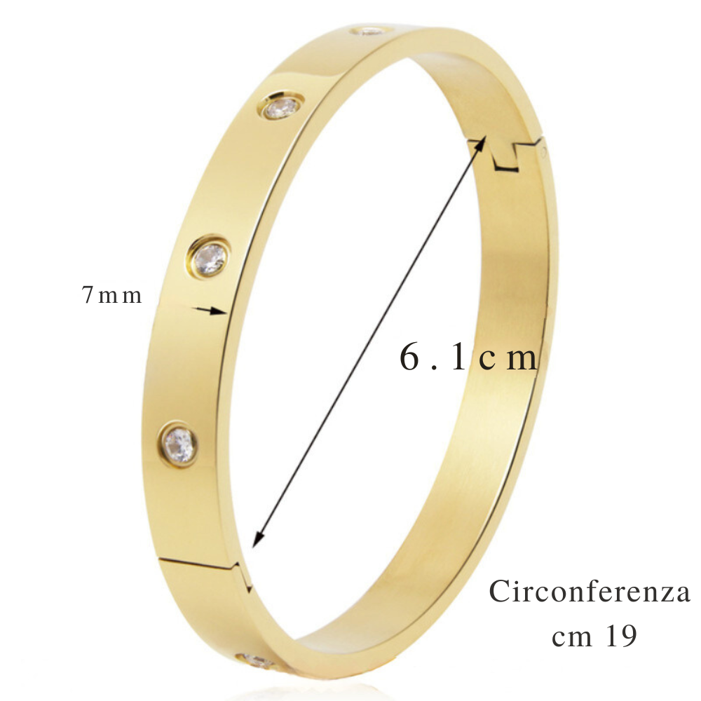 Pulsera "Amor Eterno": inspirada en el icónico Love de Cartier