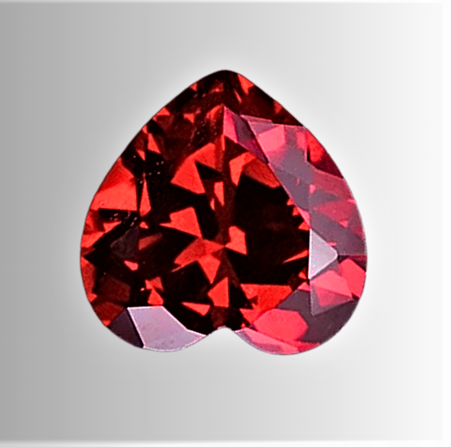 Rubino Lab Grown Taglio Cuore