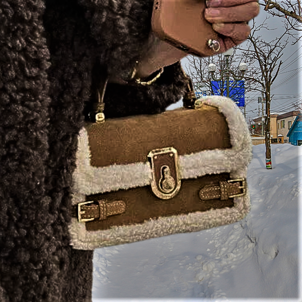 Mini bolso estilo otoño/invierno y textura refinada