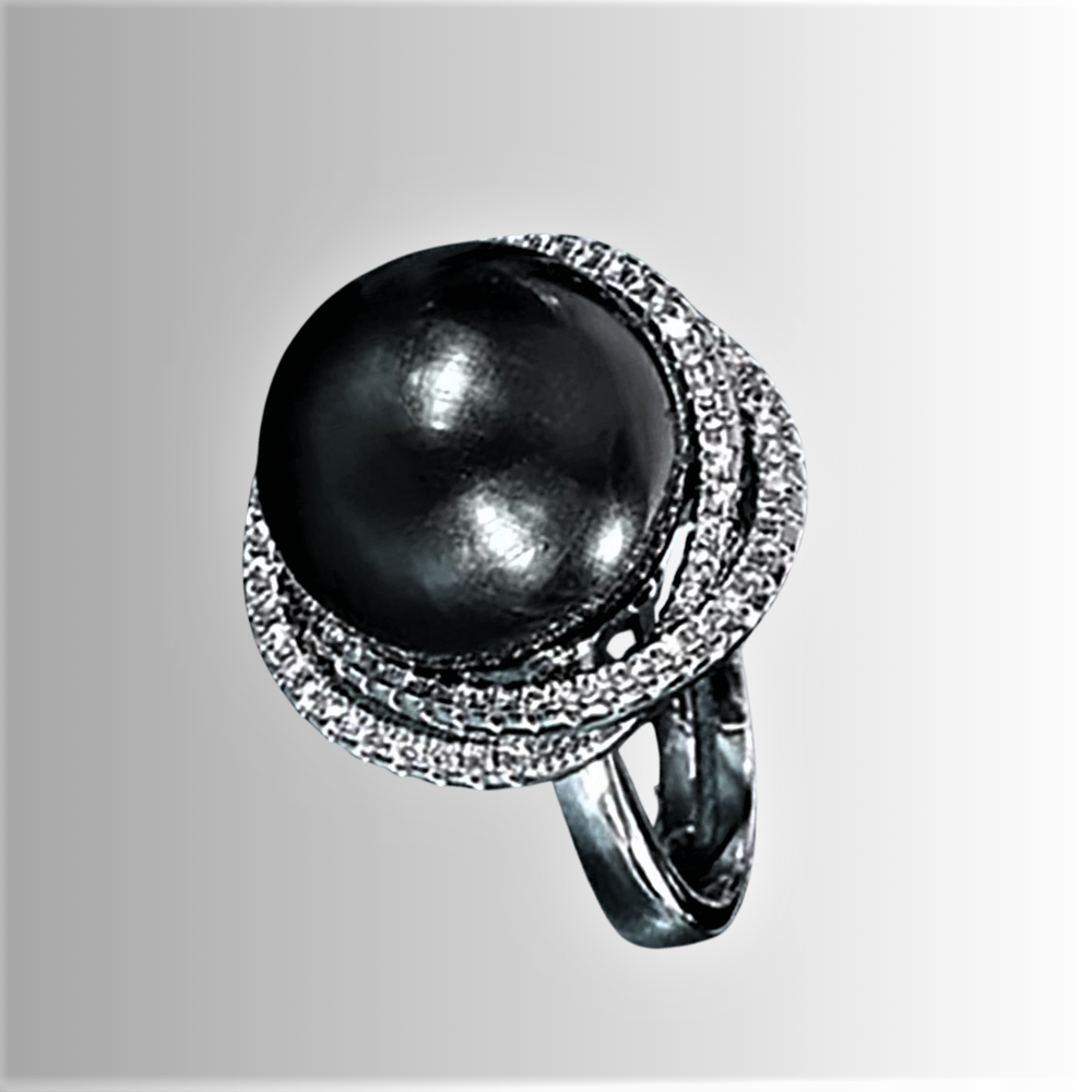 Parure "Mar Negro" - Elegancia y encanto de las perlas de Tahití