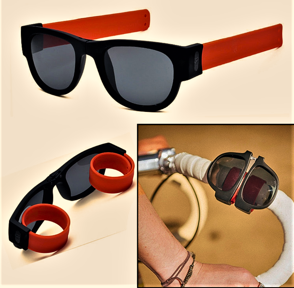 Gafas de sol polarizadas y plegables en la muñeca