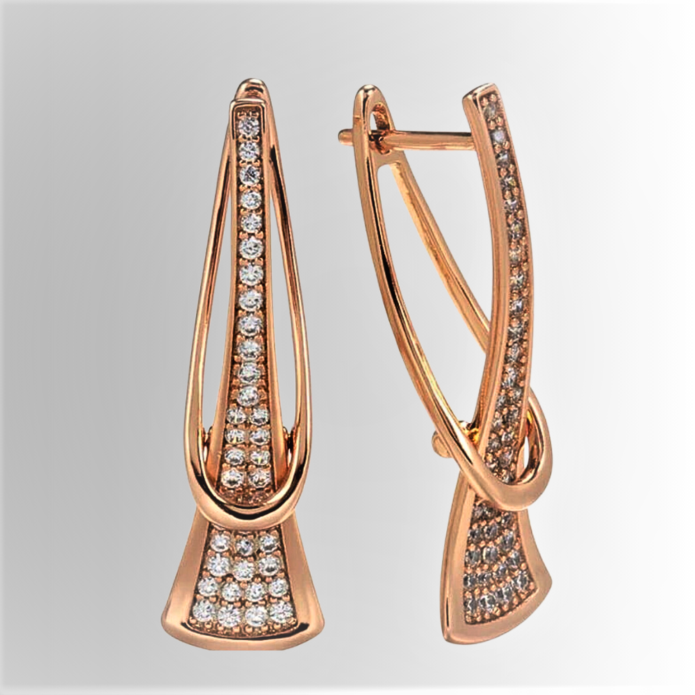 Pendientes "Radiant Rose": brillo y encanto