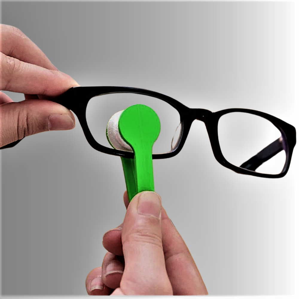 Pinzas de microfibra para limpiar gafas: juego de 10 piezas con llavero
