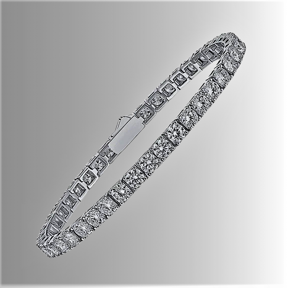 Pulseras de tenis de moissanita: lujo de luminosidad infinita