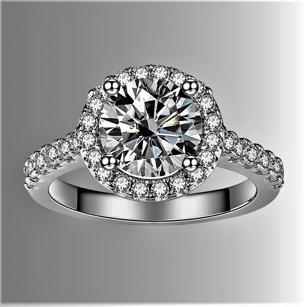 Anello "Corona di Luce" con Moissaniti: Un’Eleganza Senza Tempo