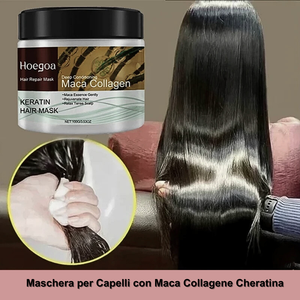 Mascarilla Capilar “Maca Colágeno Queratina” Regenera, Fortalece, Revitaliza