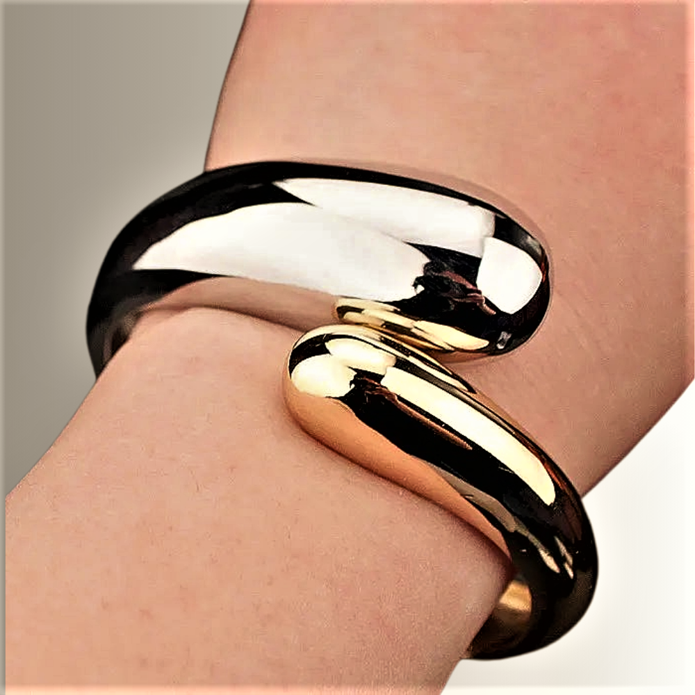 Pulsera de serpiente de dos tonos: una auténtica declaración de estilo