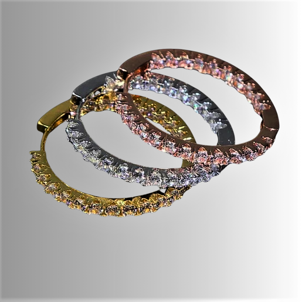 Pendientes "Círculos de Luz" Elegancia y Estilo