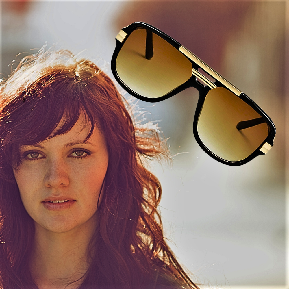 Gafas de sol bicolor: diseño elegante y lujoso
