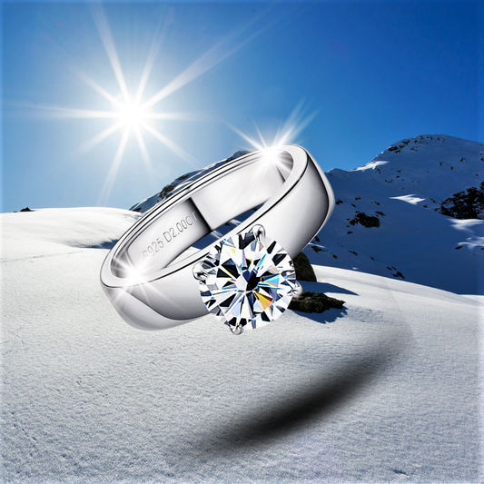 Solitario con Moissanite D Color VVS1 da ct 2,00