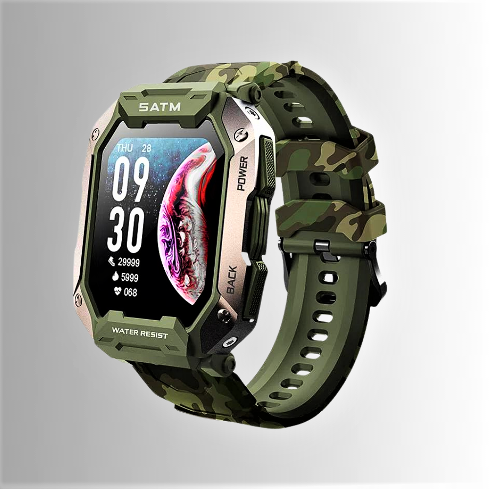 Smartwatch deportivo: resistente al agua hasta 50 m y funciones avanzadas