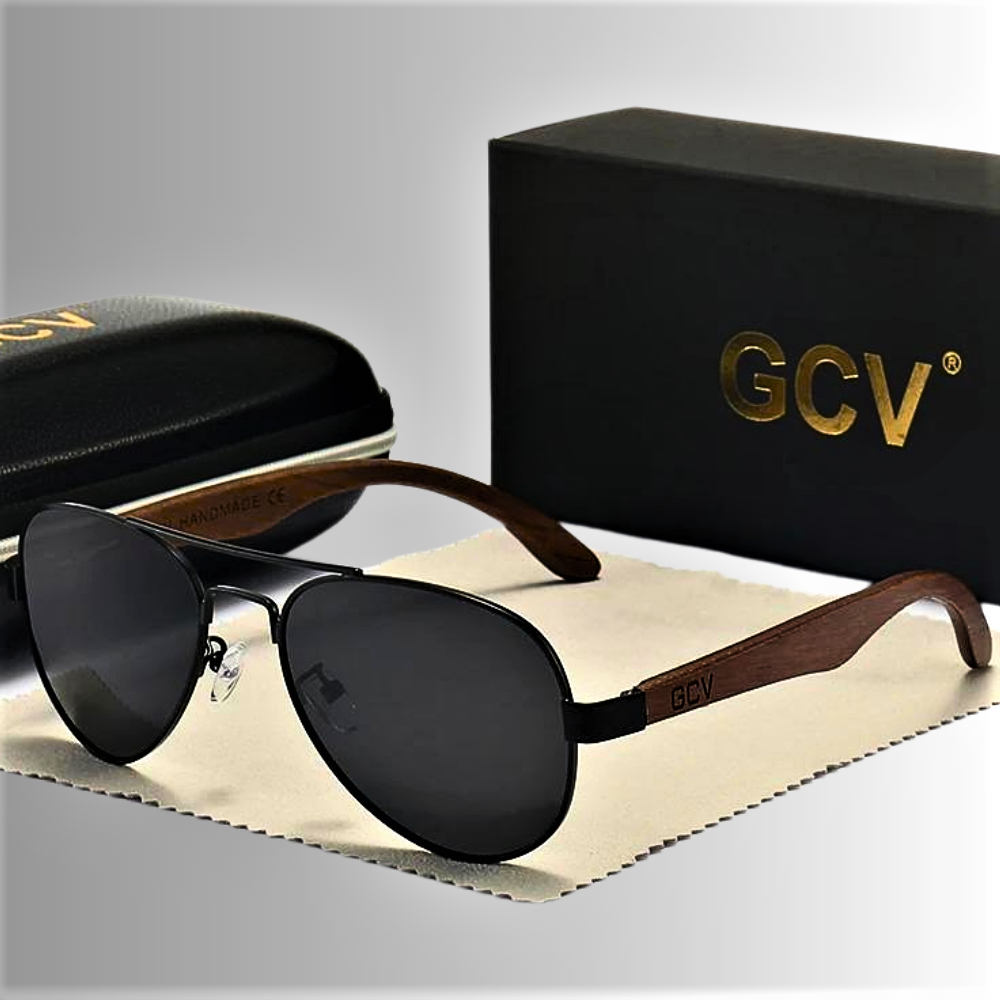 Gafas de sol de piloto de madera hechas a mano: homenaje a la naturaleza