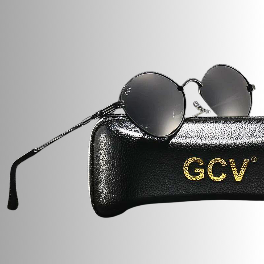 Gafas de sol GCV de aleación de titanio ovaladas: elegancia atemporal