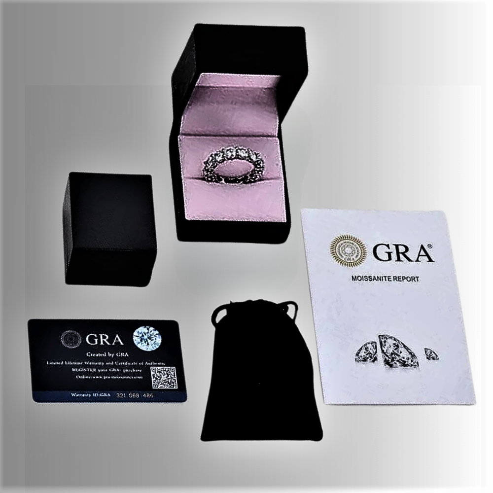 Anillo de eternidad con moissanitas certificadas: un accesorio imprescindible para la mujer con clase