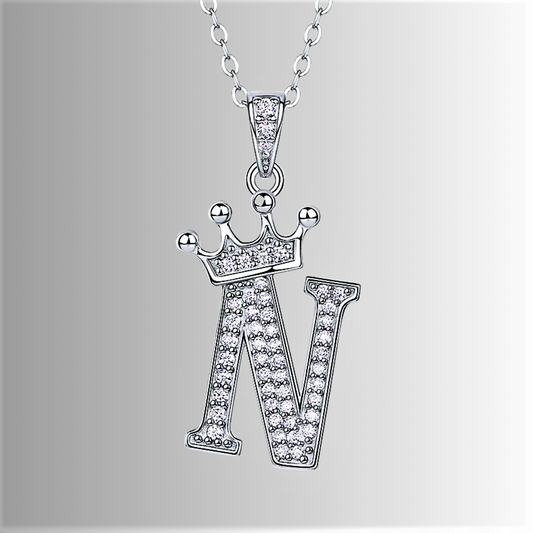 Collana con Lettere dell'Alfabeto in Moissanite D Color VVS1 Certificata