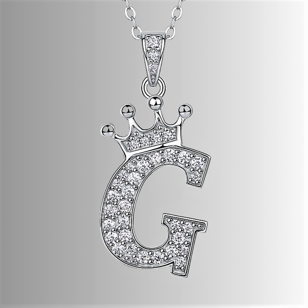 Collana con Lettere dell'Alfabeto in Moissanite D Color VVS1 Certificata