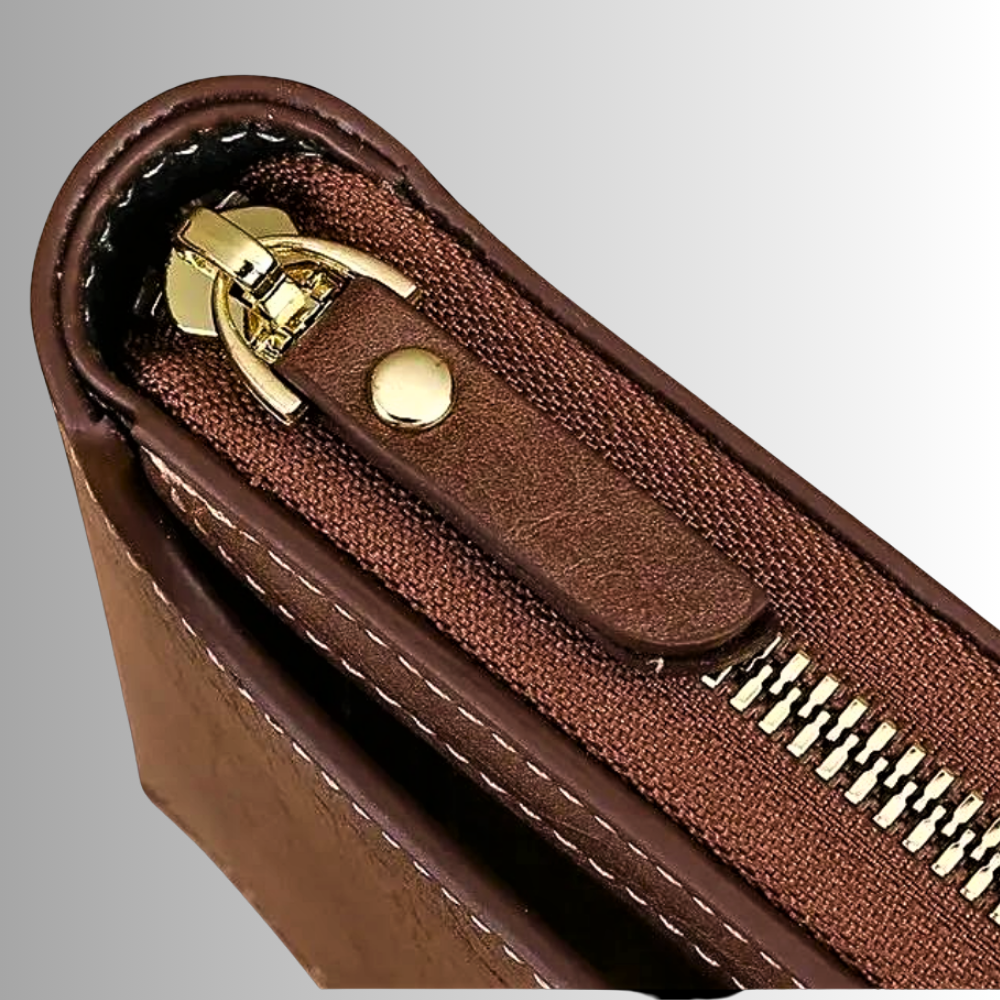 Mini Wallet with Zip Closure