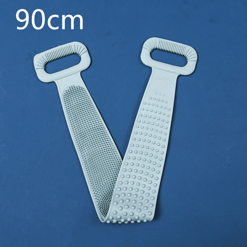 Cepillo de baño/masaje de silicona de doble superficie