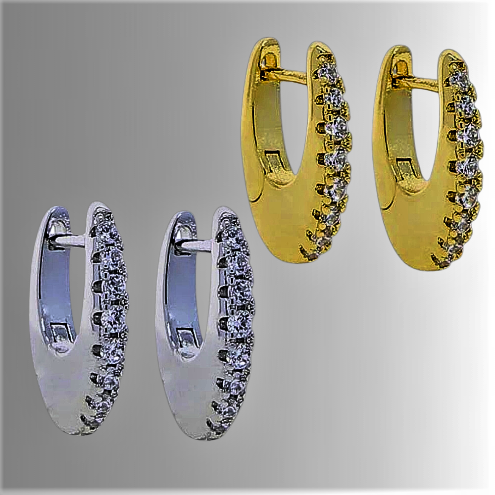 Pendientes "Luna creciente de luz": elegancia discreta y brillante