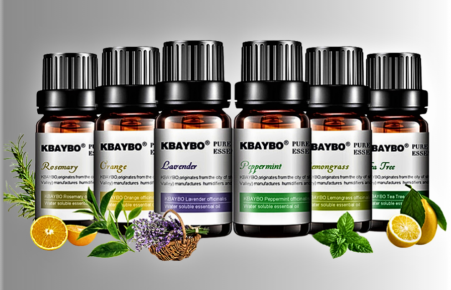 Set de 6 Aceites Esenciales Vegetales Orgánicos para Aromaterapia y Masaje