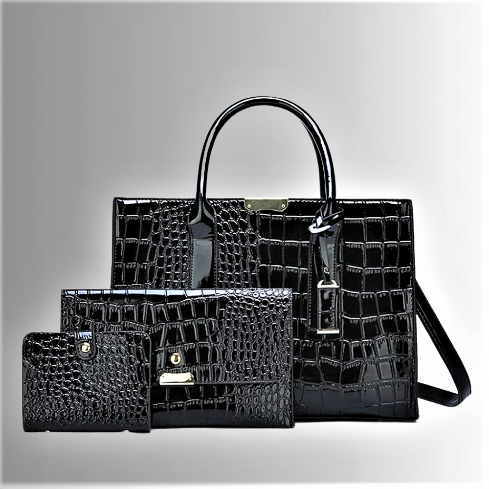 Conjunto de accesorios de lujo "Alligator" Elegancia y estilo atemporales