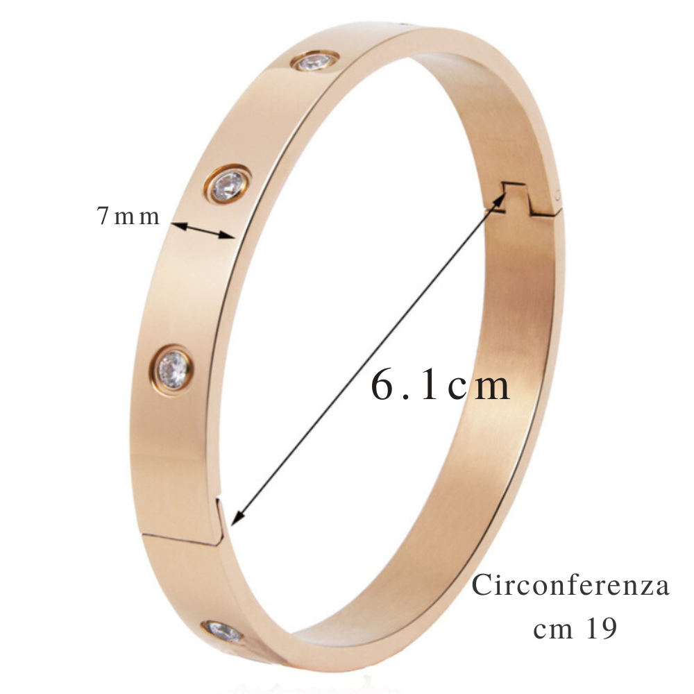 Pulsera "Amor Eterno": inspirada en el icónico Love de Cartier