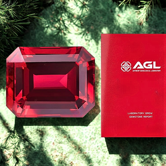 Rubino Lab Grown Taglio Smeraldo