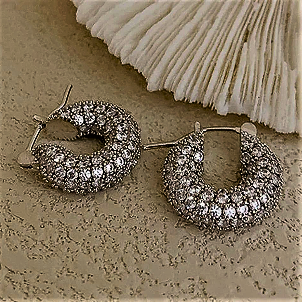 "Raggi Lucenti" - Pendientes de aro de la colección Eleganza