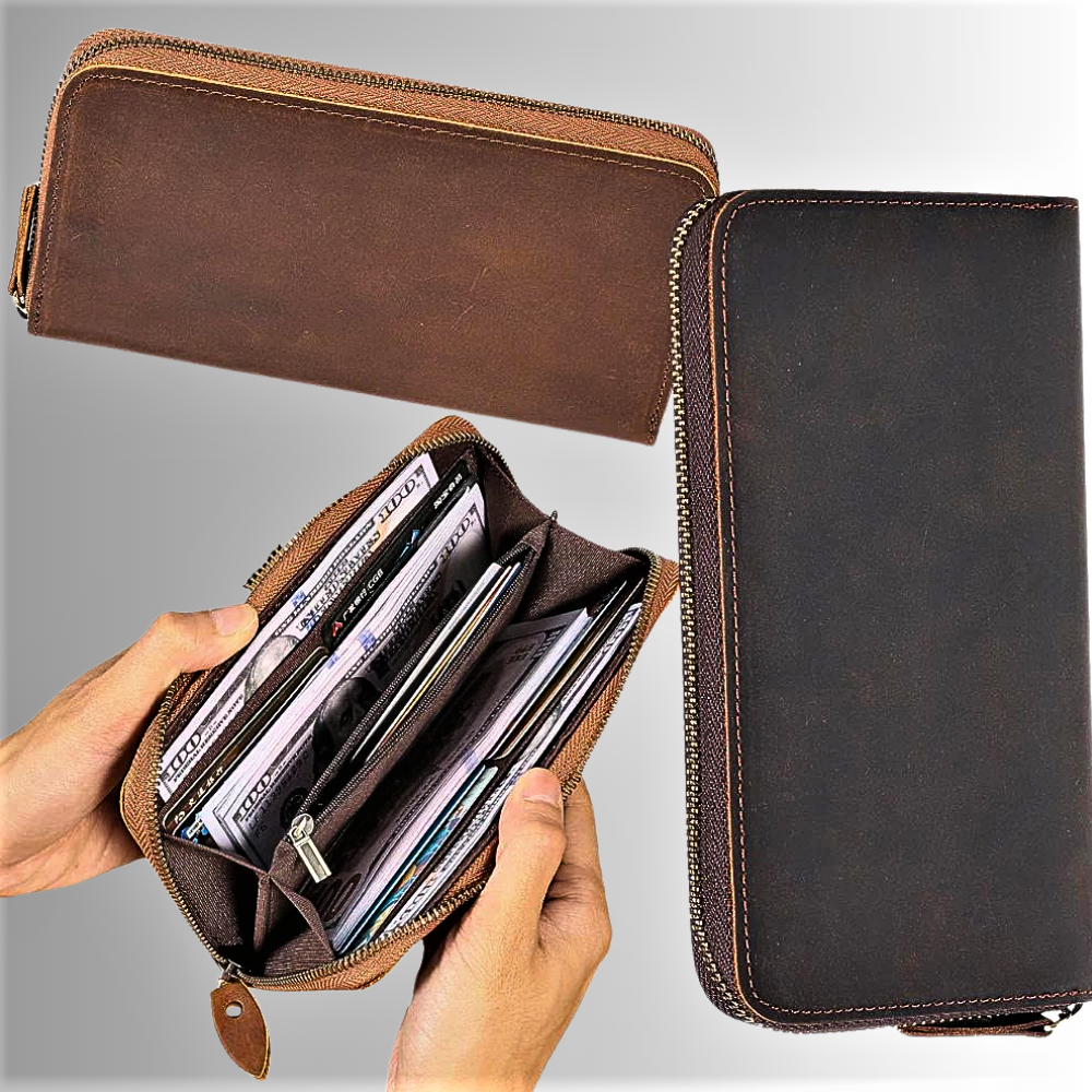 Cartera de piel de becerro Combinación de elegancia y practicidad