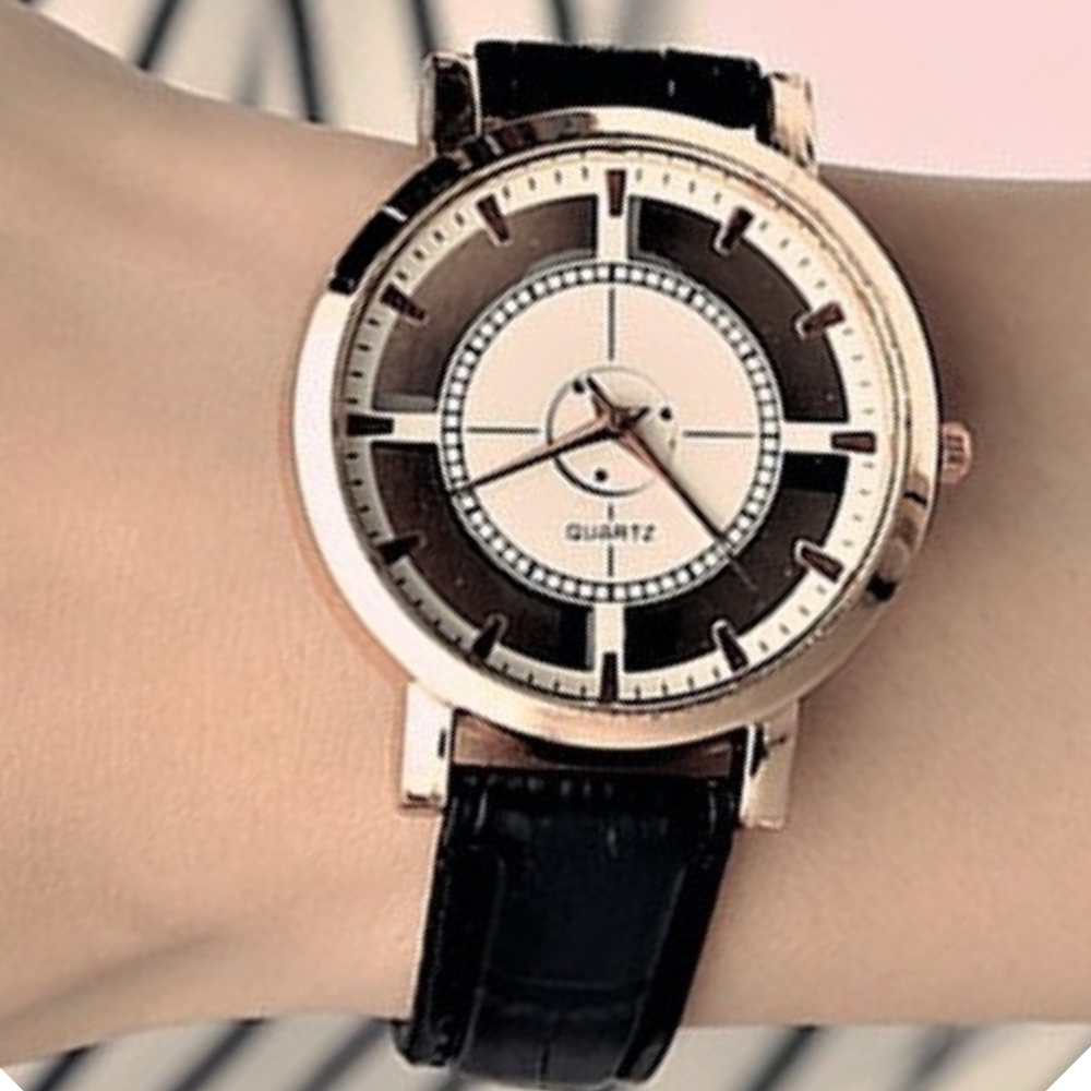 "Charme Vintage" Orologio al Quarzo Trasparente