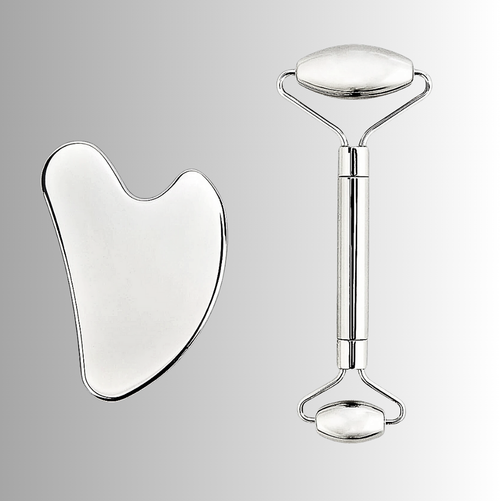 Set Gua Sha, Roller e Pinzetta