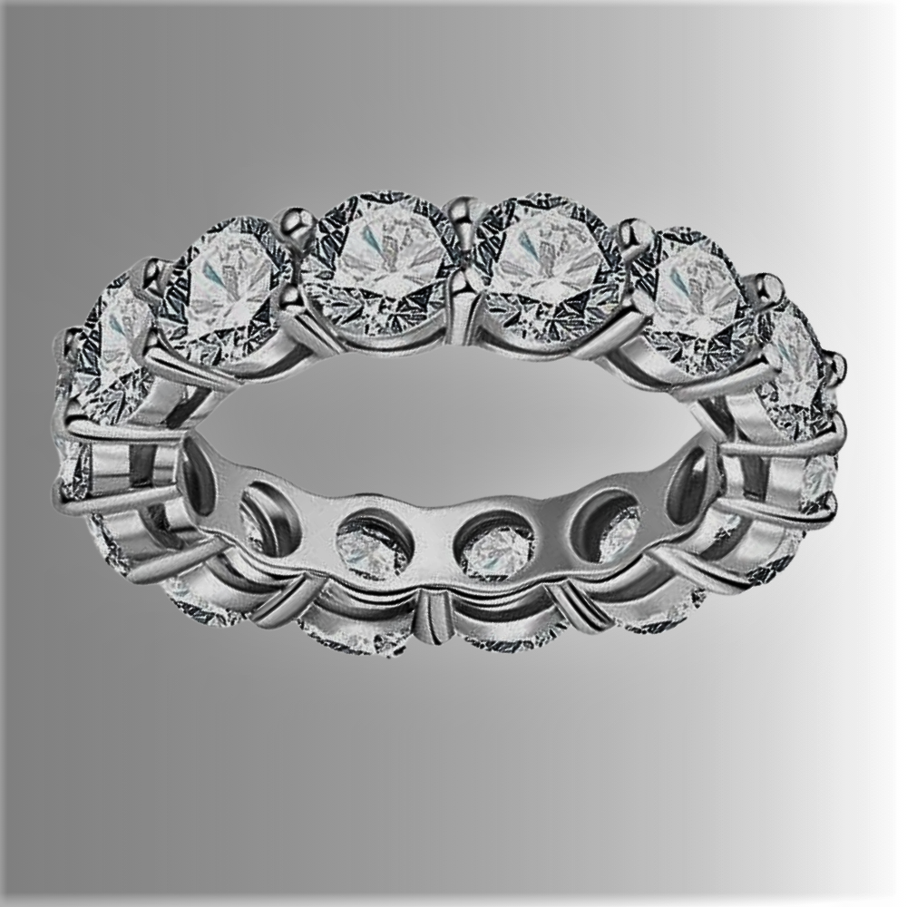 Anillo de eternidad con moissanitas certificadas: un accesorio imprescindible para la mujer con clase