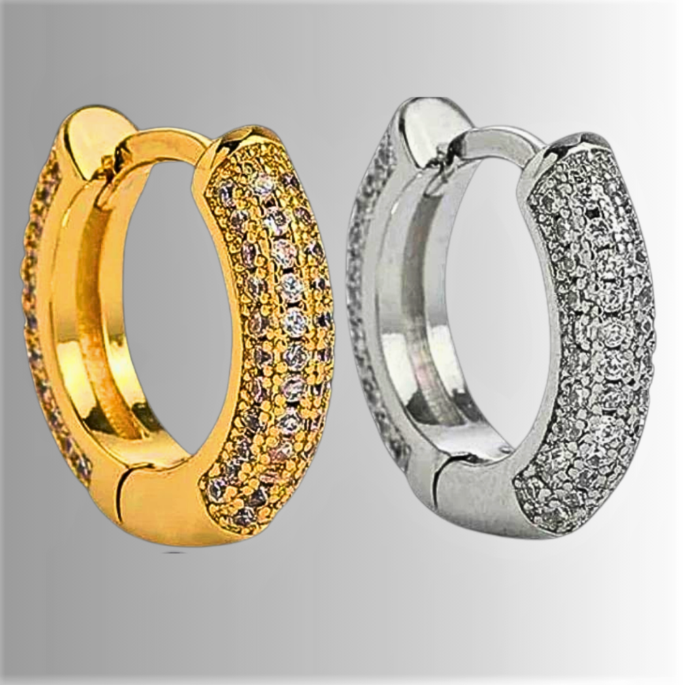 Los pendientes de aro "Pure Light" iluminan tu rostro
